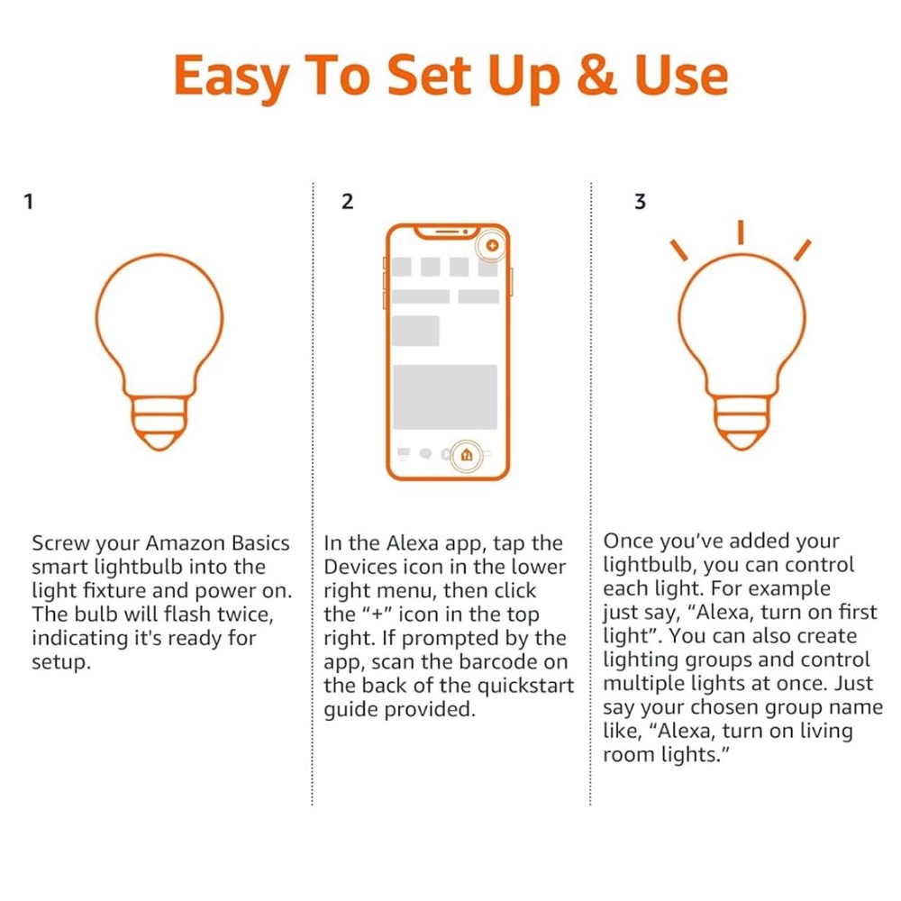 Amazon Basics Smart Light Bulb - Color Changing - Picture 7 of 7